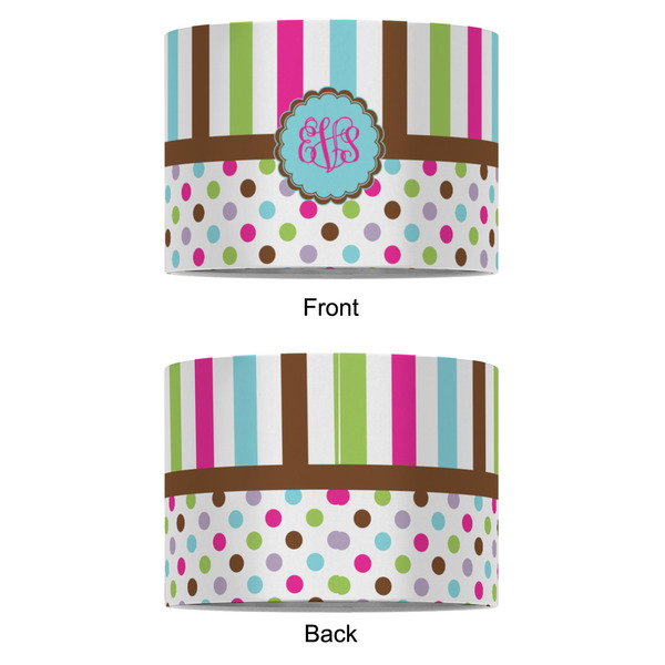 Stripes & Dots 8" Drum Lampshade - APPROVAL (Fabric)