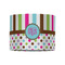 Stripes & Dots 8" Drum Lampshade - FRONT (Fabric)