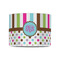Stripes & Dots 8" Drum Lampshade - FRONT (Poly Film)