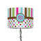 Stripes & Dots 8" Drum Lampshade - ON STAND (Fabric)