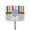 Stripes & Dots 8" Drum Lampshade - ON STAND (Poly Film)