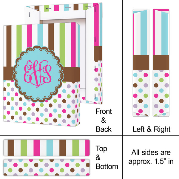 Stripes & Dots 8x10 - Canvas Print - Approval