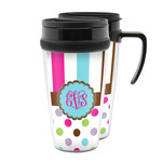 Stripes & Dots Acrylic Travel Mug (Personalized)