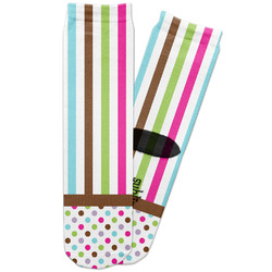 Stripes & Dots Adult Crew Socks