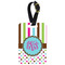 Stripes & Dots Aluminum Luggage Tag (Personalized)
