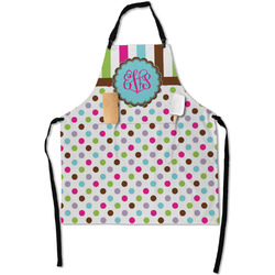 Stripes & Dots Apron With Pockets w/ Monogram