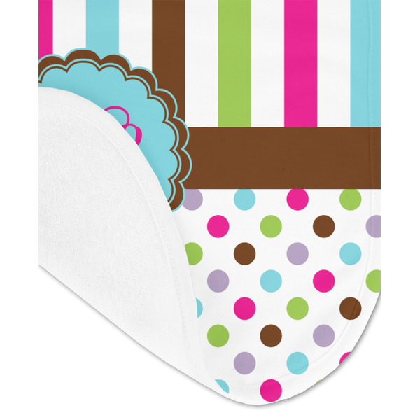 Stripes & Dots Baby Bib - AFT detail