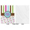 Stripes & Dots Baby Blanket (Single Side - Printed Front, White Back)