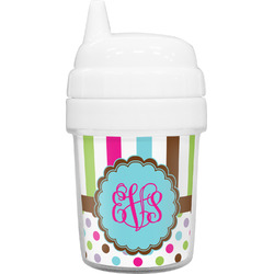 Stripes & Dots Baby Sippy Cup (Personalized)