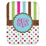 Stripes & Dots Baby Swaddling Blanket (Personalized)