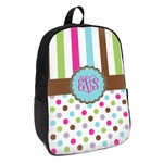 Stripes & Dots Kids Backpack (Personalized)
