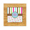 Stripes & Dots Bamboo Trivet with Ceramic Tile Insert (Personalized)