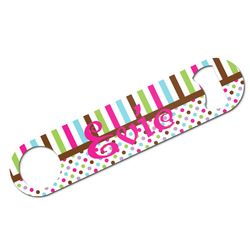 Stripes & Dots Bar Bottle Opener w/ Monogram