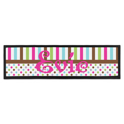 Stripes & Dots Bar Mat (Personalized)