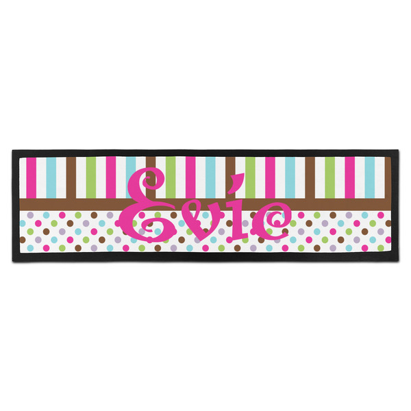 Custom Stripes & Dots Bar Mat (Personalized)