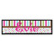 Stripes & Dots Bar Mat - Large (Personalized)