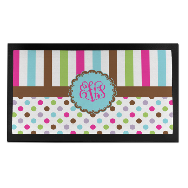 Custom Stripes & Dots Bar Mat - Small (Personalized)