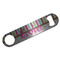 Stripes & Dots Bar Bottle Opener - Silver w/ Monogram