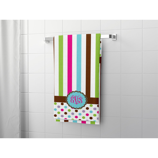 Stripes & Dots Bath Towel - LIFESTYLE
