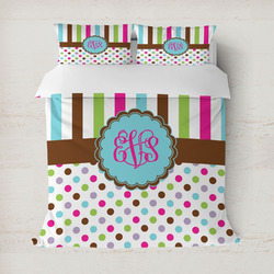Stripes & Dots Duvet Cover (Personalized)