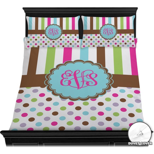 Stripes & Dots Bedding Set (Queen) - Duvet