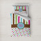 Stripes & Dots Duvet Cover Set - Twin (Personalized)