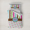 Stripes & Dots Duvet Cover Set - Twin XL (Personalized)