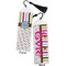 Stripes & Dots Bookmark with tassel - Front and Back