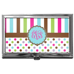 Stripes & Dots Business Card Case
