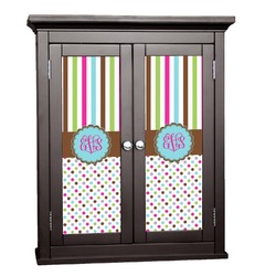 Stripes & Dots Cabinet Decal - Custom Size (Personalized)