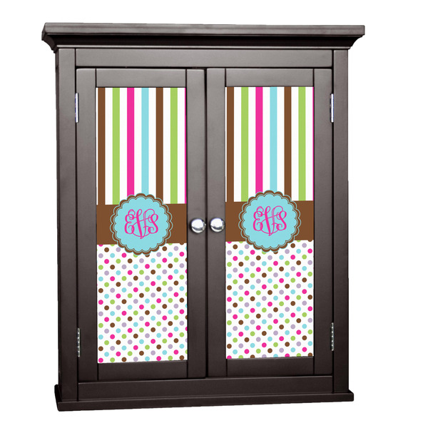 Custom Stripes & Dots Cabinet Decal - Medium (Personalized)
