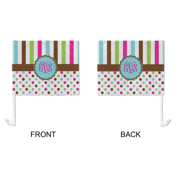 Stripes & Dots Car Flag - Large - APPROVAL