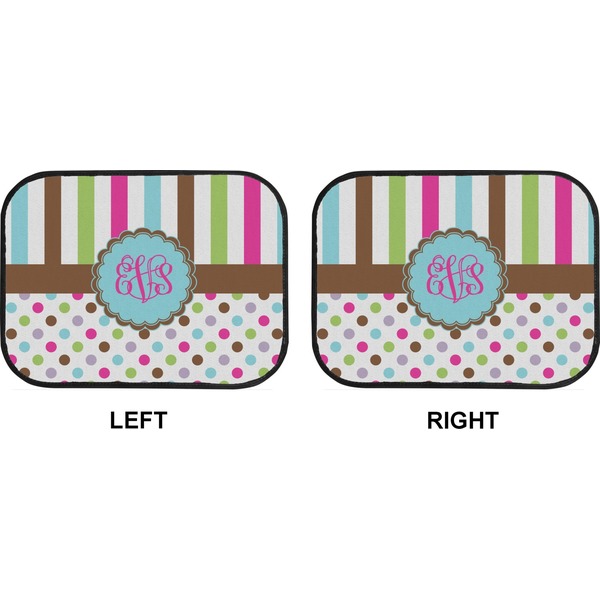 Stripes & Dots Car Floor Mats (Back Seat) (Approval)