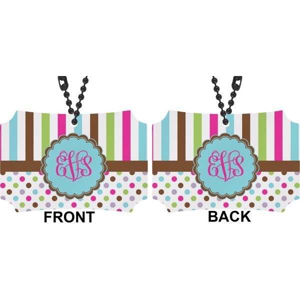 Stripes & Dots Car Ornament - Berlin (Approval)