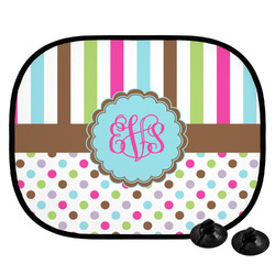 Stripes & Dots Car Side Window Sun Shade (Personalized)