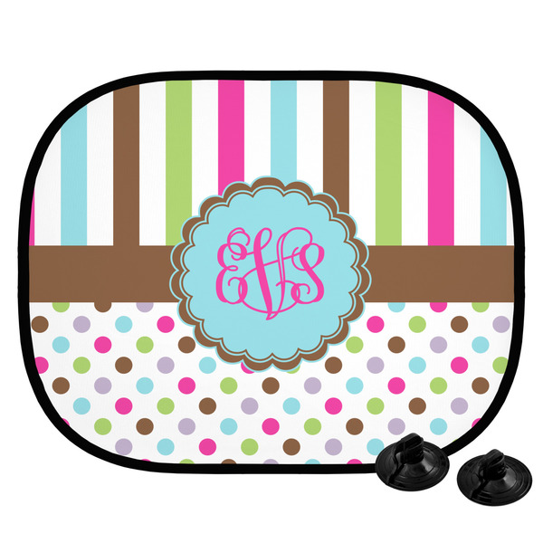 Custom Stripes & Dots Car Side Window Sun Shade (Personalized)