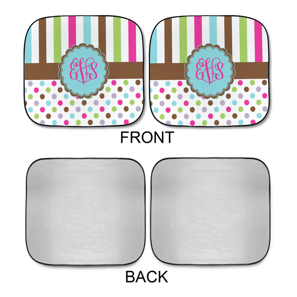 Stripes & Dots Car Sun Shades - APPROVAL