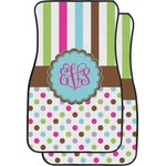 Stripes & Dots Car Floor Mats (Personalized)