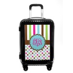 Stripes & Dots Carry On Hard Shell Suitcase (Personalized)