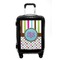 Stripes & Dots Carry On Hard Shell Suitcase - Front