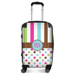 Stripes & Dots Suitcase - 20" Carry On (Personalized)