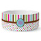 Stripes & Dots Ceramic Dog Bowl - Large (Personalized)