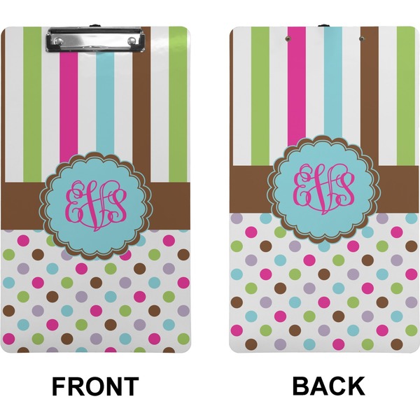 Stripes & Dots Clipboard (Legal) (Front + Back)