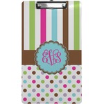 Stripes & Dots Clipboard (Legal Size) (Personalized)