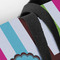 Stripes & Dots Closeup of Tote w/Black Handles