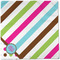 Stripes & Dots Cloth Napkins - Personalized Dinner (Full Open)