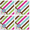 Stripes & Dots Cloth Napkins - Personalized Lunch (APPROVAL) Set of 4