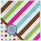 Stripes & Dots Cloth Napkins - Personalized Lunch (Single Full Open)