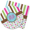 Stripes & Dots Rubber Backed Coaster (Personalized)