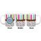 Stripes & Dots Coffee Mug - 11 oz - White APPROVAL